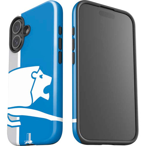 NFL Detroit Lions Retro Logo iPhone 16 Plus Impact Case